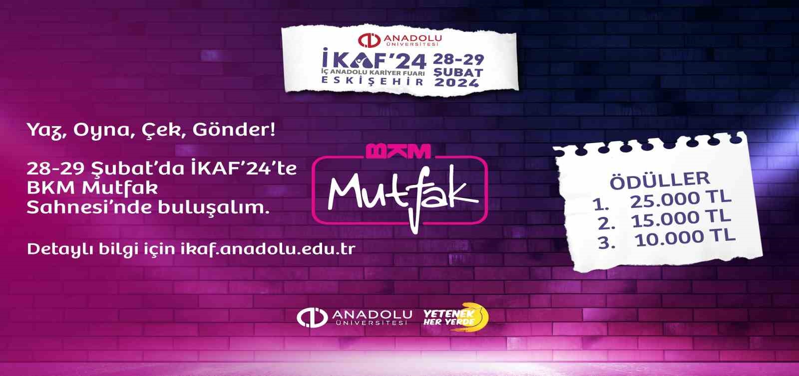 BKM Mutfak İKAF’24 ile genç yetenekleri arıyor