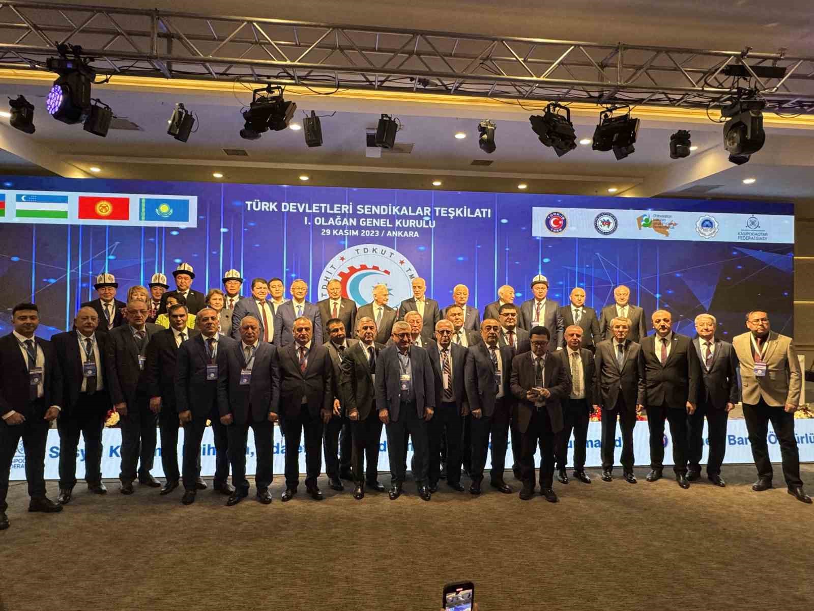 Türk Devletleri Sendikalar Teşkilatı Birliği’nin ilk genel kurulu Ankara’da yapıldı