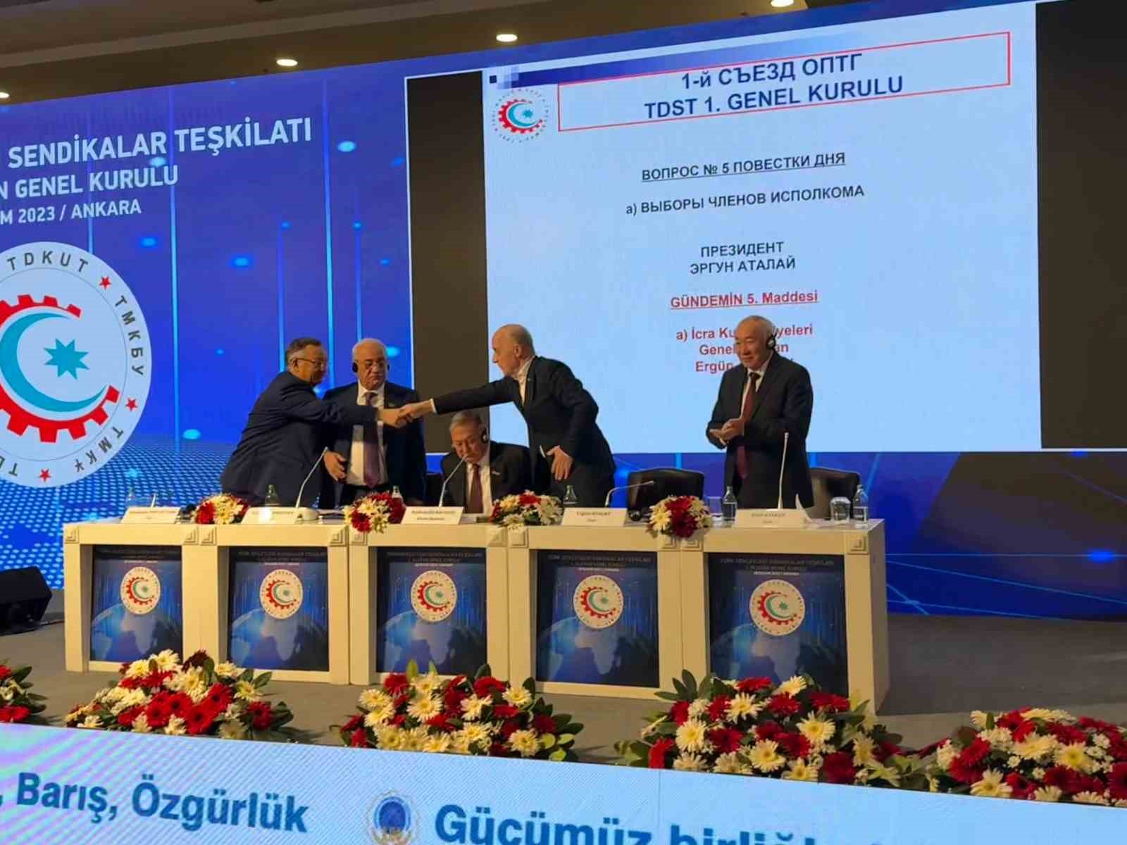 T&uuml;rk Devletleri Sendikalar Teşkilatı Birliği&rsquo;nin ilk genel kurulu Ankara&rsquo;da yapıldı
