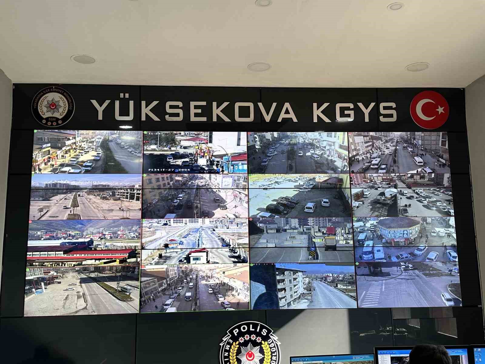 Yüksekova’nın kent güvenliği 24 saat gözetim altında