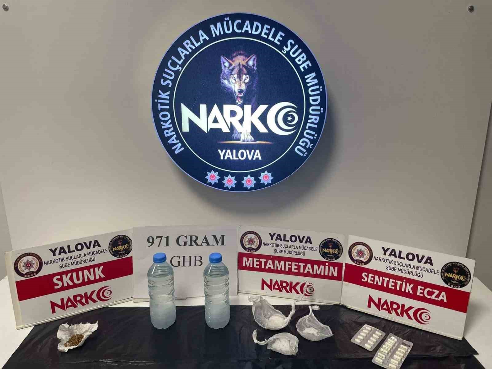 Yalova’da uyuşturucu operasyonunda GHB maddesi ele geçirildi