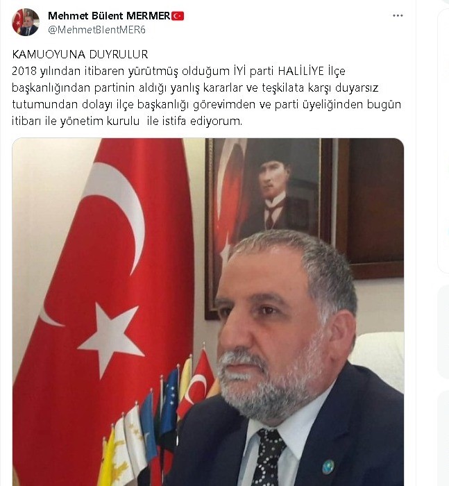 İYİ Parti’de istifa şoku