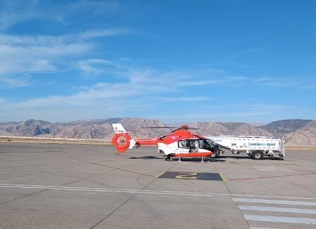 Şırnak’ta ambulans helikopter 5 yaşındaki çocuk için havalandı