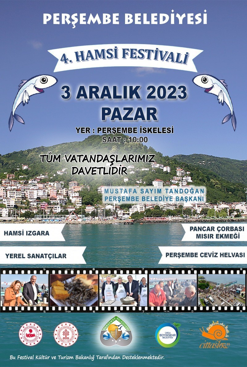 Sakin Şehir Perşembe’de hamsi festivali yapılacak