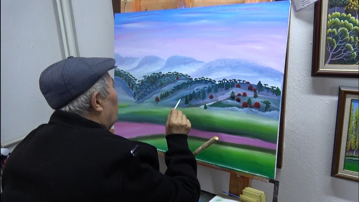 Kütahyalı ’çoban ressam’ Halil Kırkıl 33 yıldır doğayı resmediyor