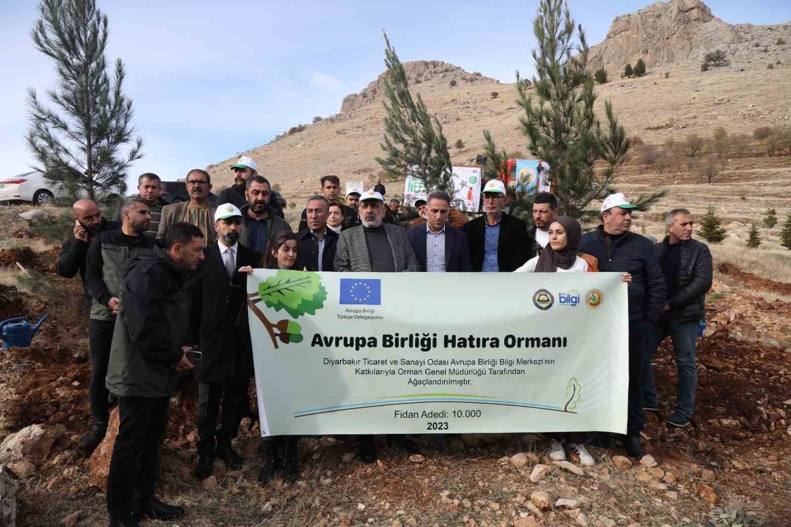 DTSO AB Bilgi Merkezi Ergani’de 10 bin ağaç dikti