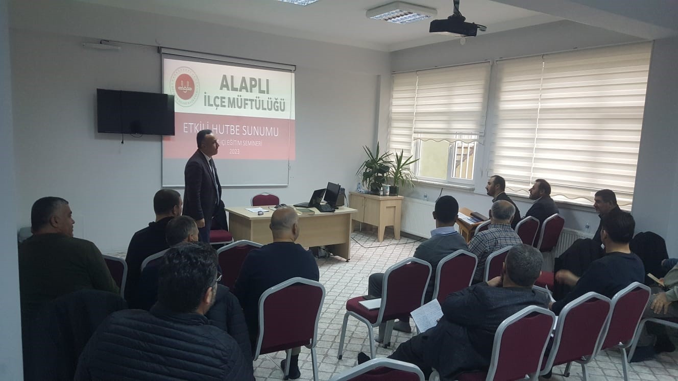 Alaplı’da etkili hutbe sunumu semineri düzenlendi