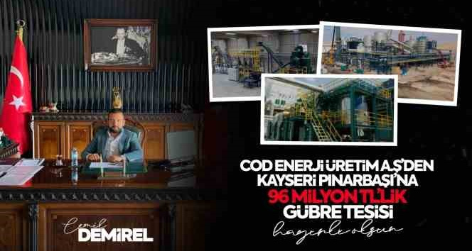 Pınarbaşı’na gübre tesisi