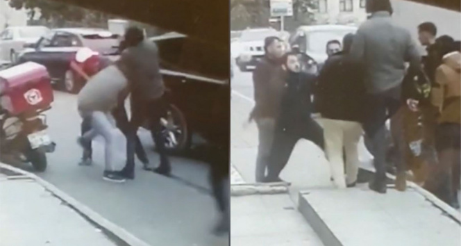 İstanbulda trafik tartışması sonrası kavga kamerada
