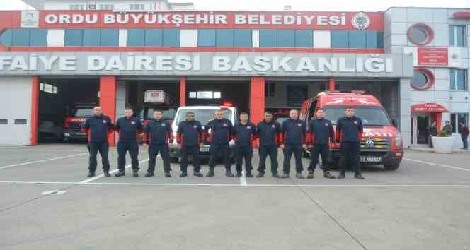 Ordu İtfaiyesi Şanlıurfa için seferber oldu