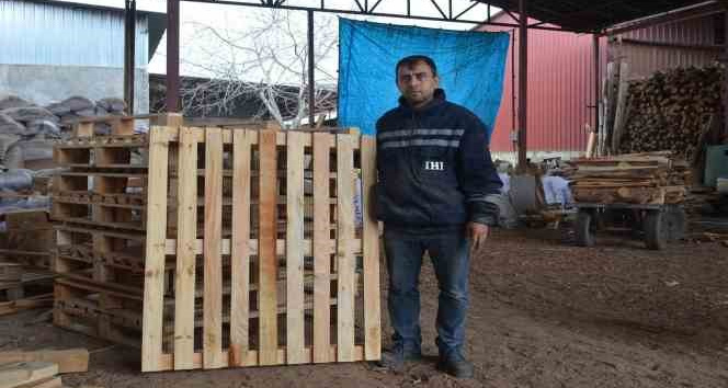 Deprem sonrası palet üretimi arttı