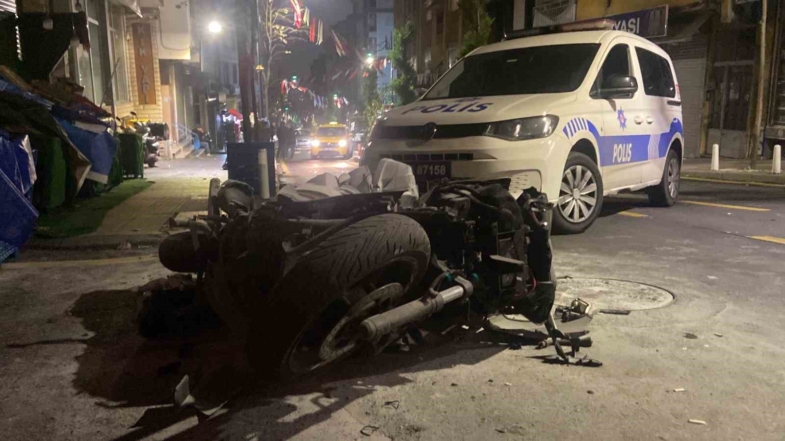 Kağıthane’de motosikletli saldırgan bir kişiye ateş açtıktan sonra motosikleti bırakıp kaçtı