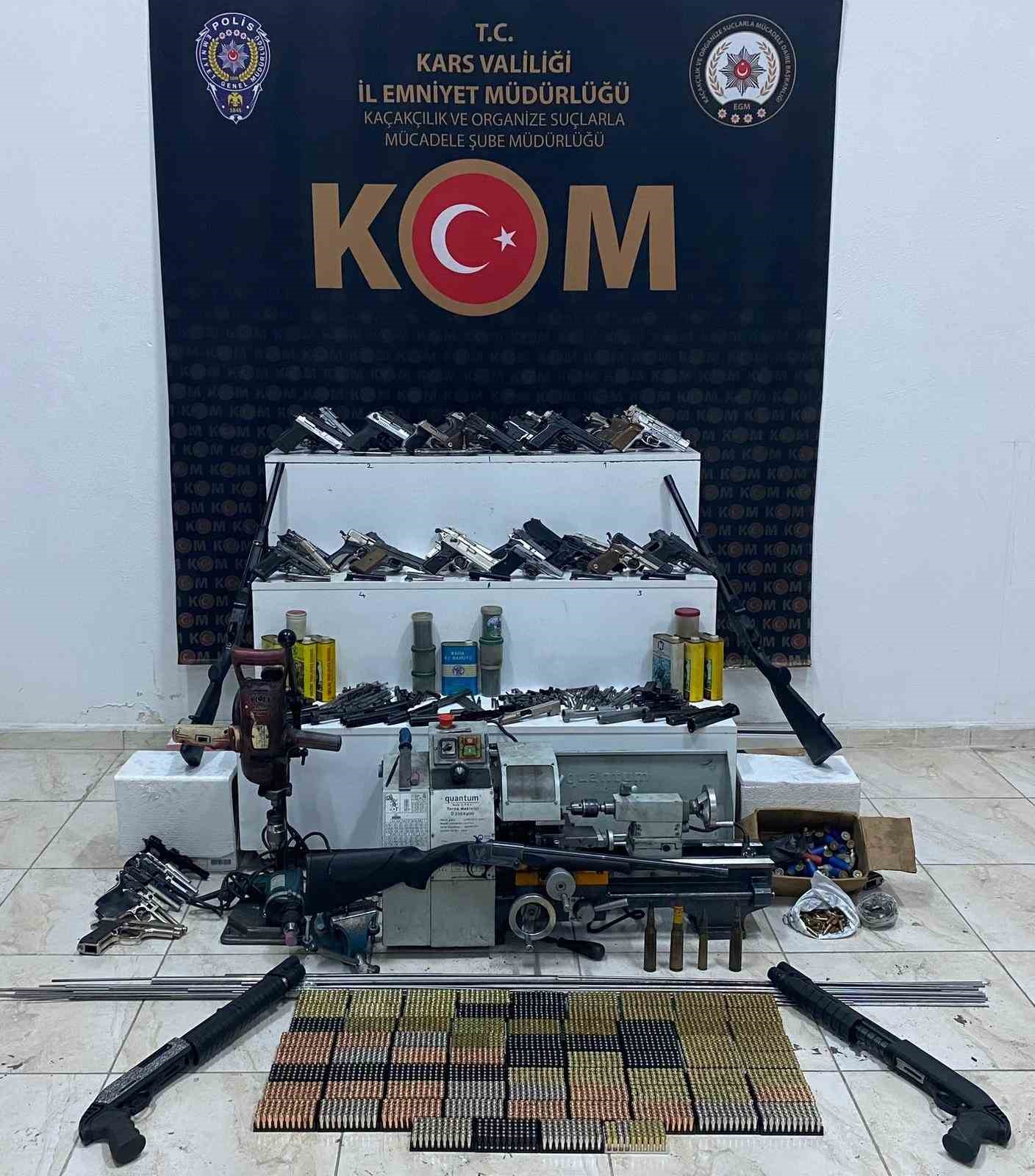 Kars’ta silah imalathanesine operasyon
