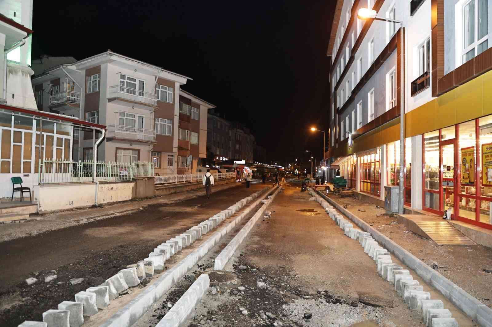 Hacı Hıfzı Emer Caddesindeki çalışmaları inceledi