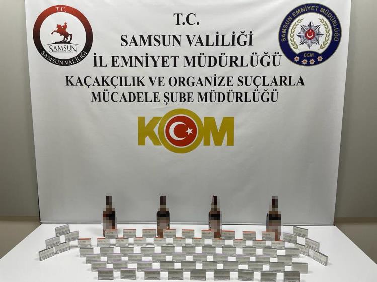 Samsun’da 70 paket kaçak elektronik sigara tütünü ele geçirildi