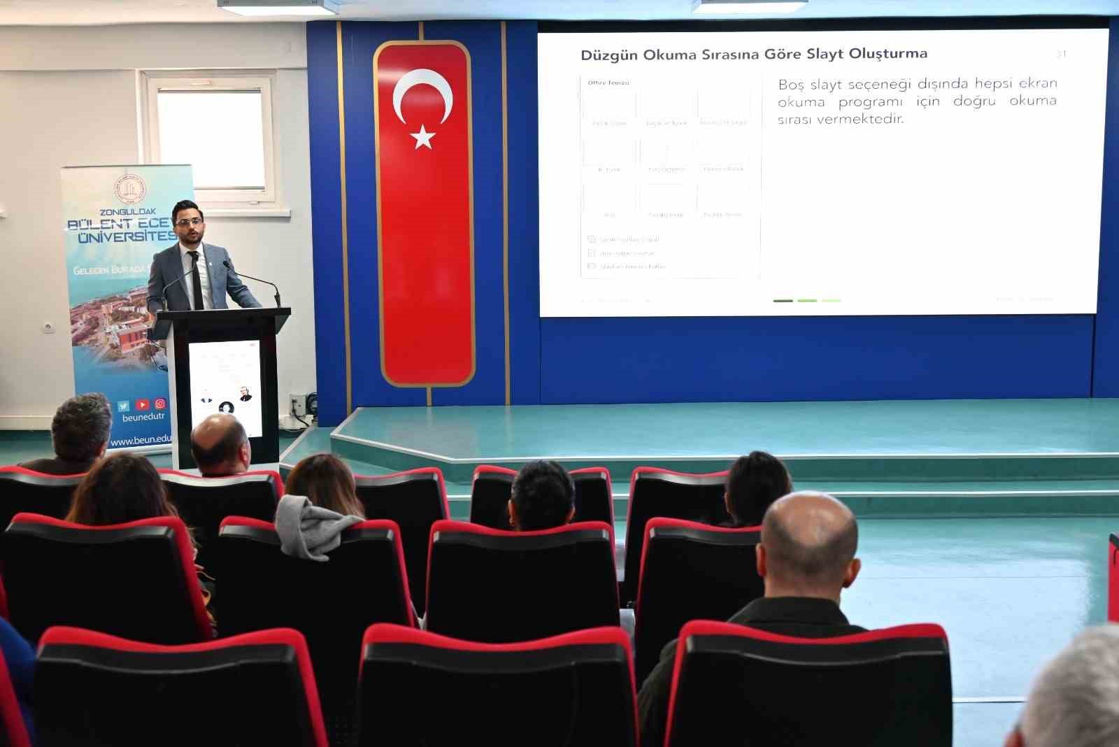 ZBE&Uuml;&rsquo;de Erişilebilir Ders Materyali Eğitim Semineri Ger&ccedil;ekleştirildi
