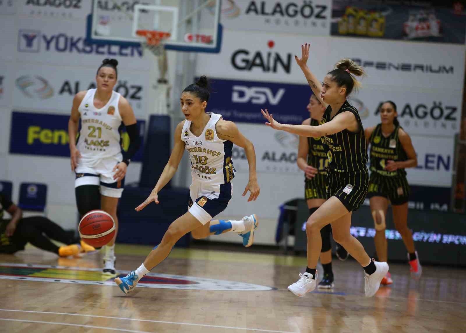 Kadınlar Basketbol Süper Ligi: Fenerbahçe: 111 - Çankaya Üniversitesi: 79