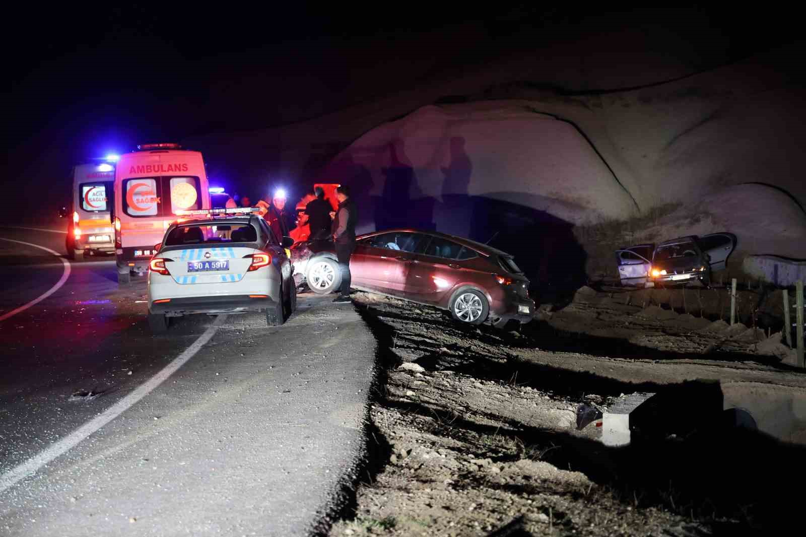 Nevşehir’de alkollü sürücü zincirleme kazaya neden oldu: 2 yaralı