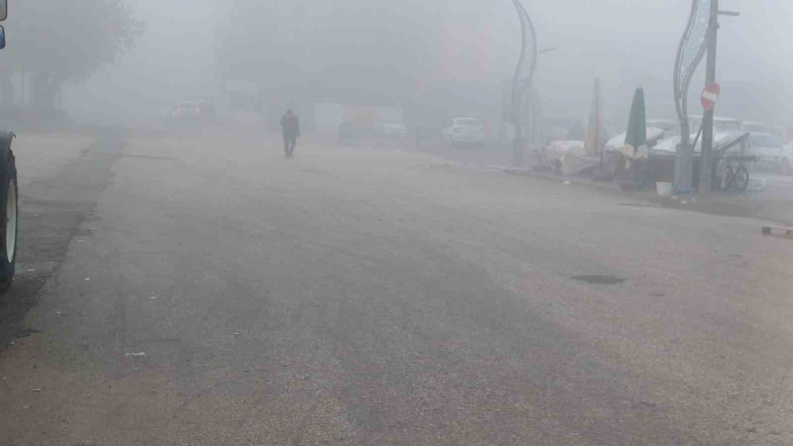Malazgirt’te soğuk hava ve sis etkili oldu