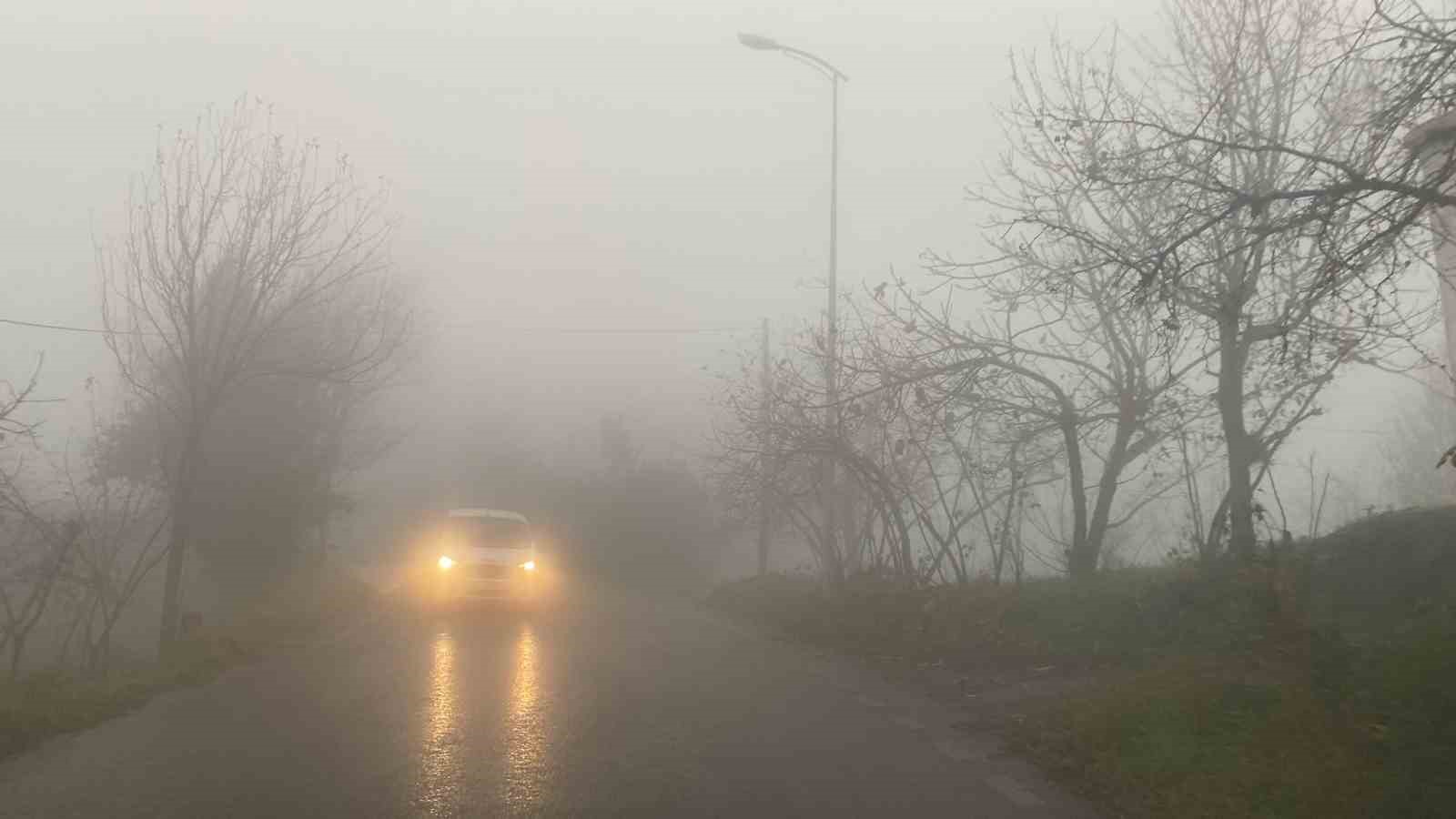 Zonguldak’ta sıcaklık düştü, sis etkili oldu