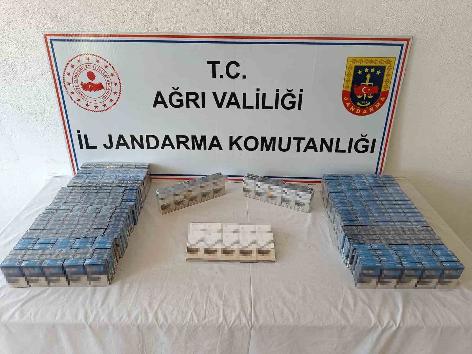 Ağrı&rsquo;da 655 paket ka&ccedil;ak sigara ele ge&ccedil;irildi
