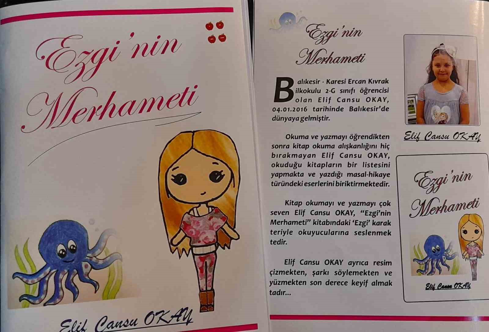 Küçük yazar Elif Cansu Okay’dan hikaye kitabı