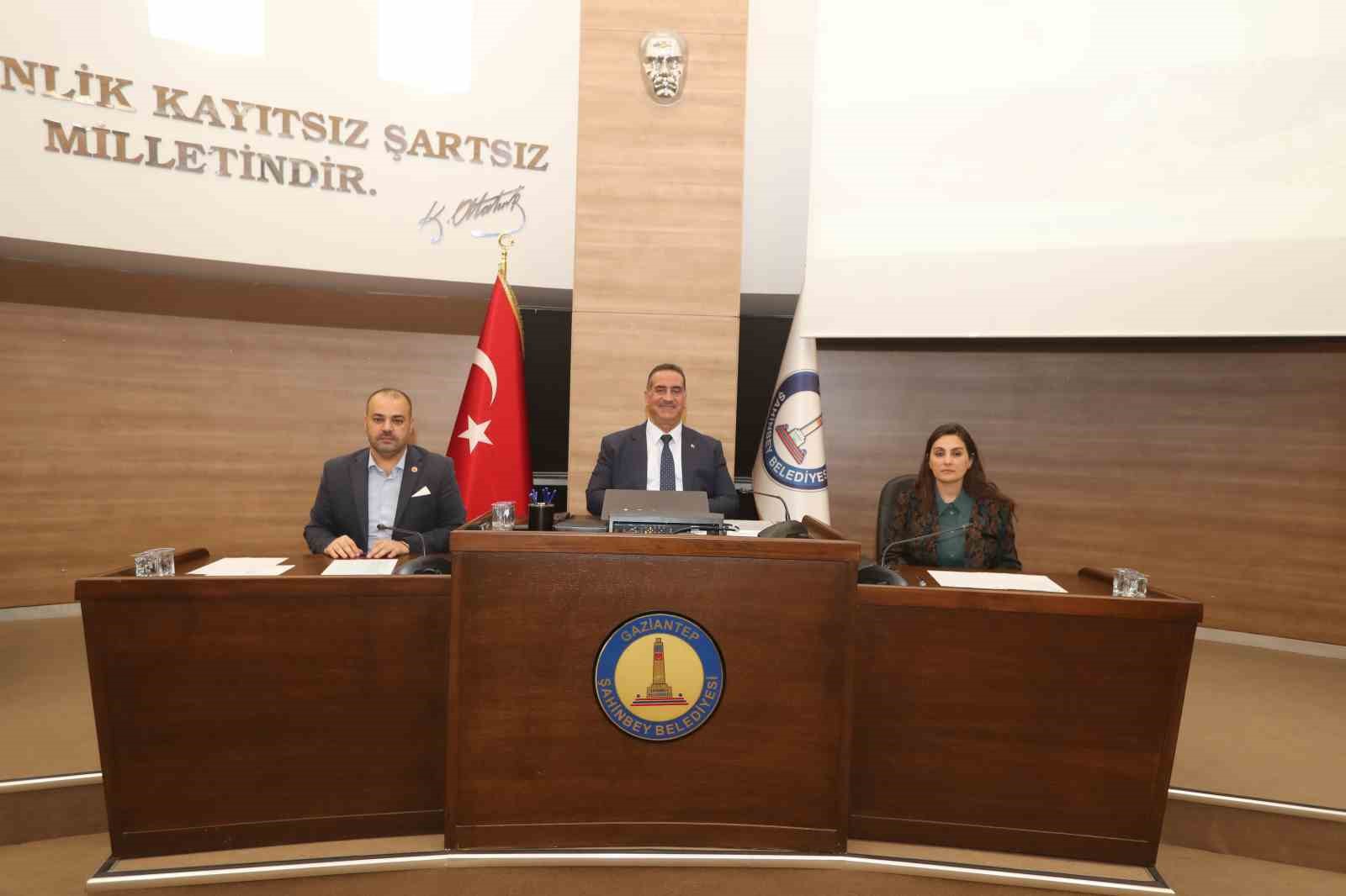 Şahinbey Belediyesi Aralık ayı meclis toplantısı yapıldı