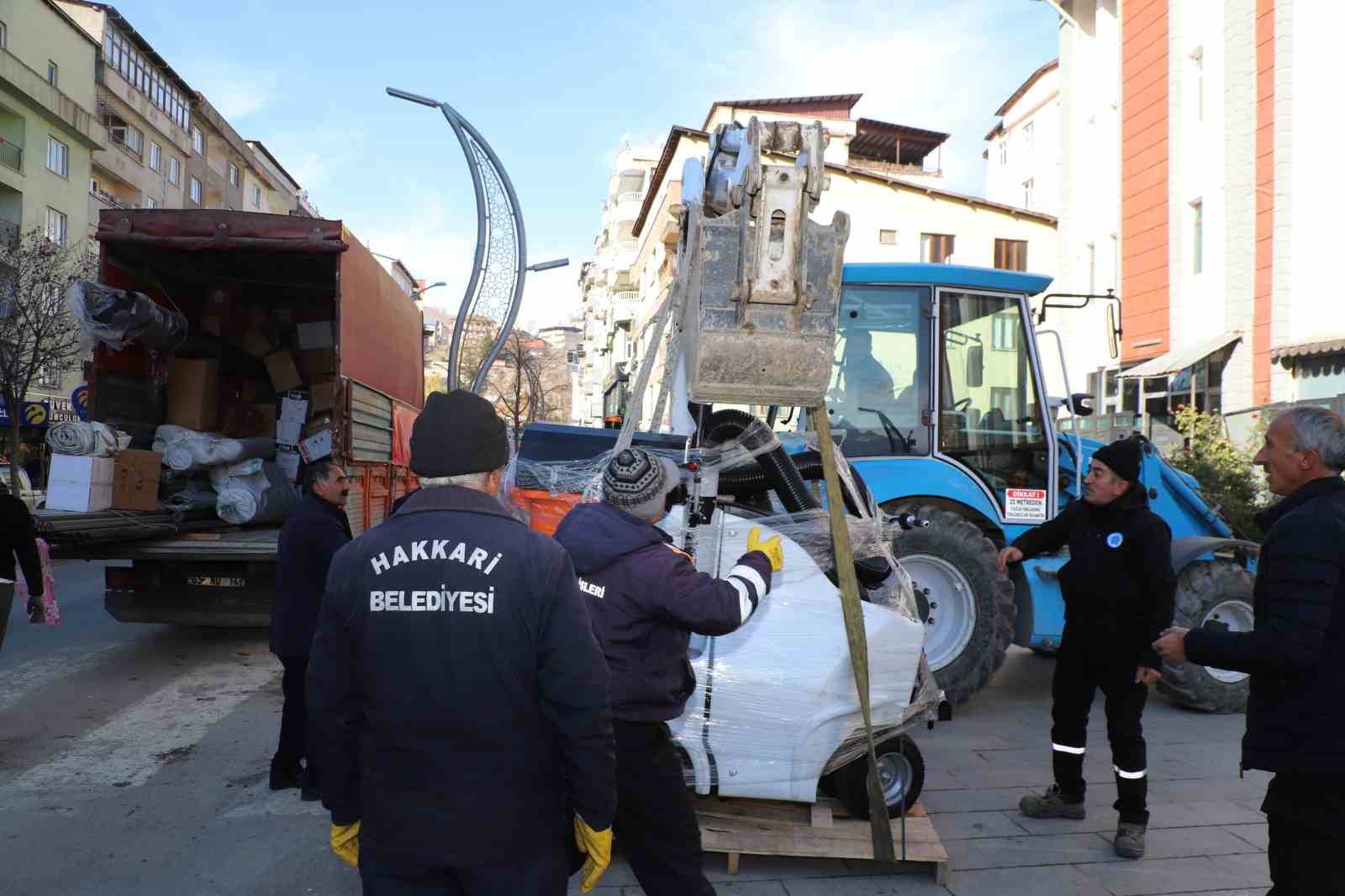 Hakkari ilk defa vakumlu temizlik makinesine kavuştu