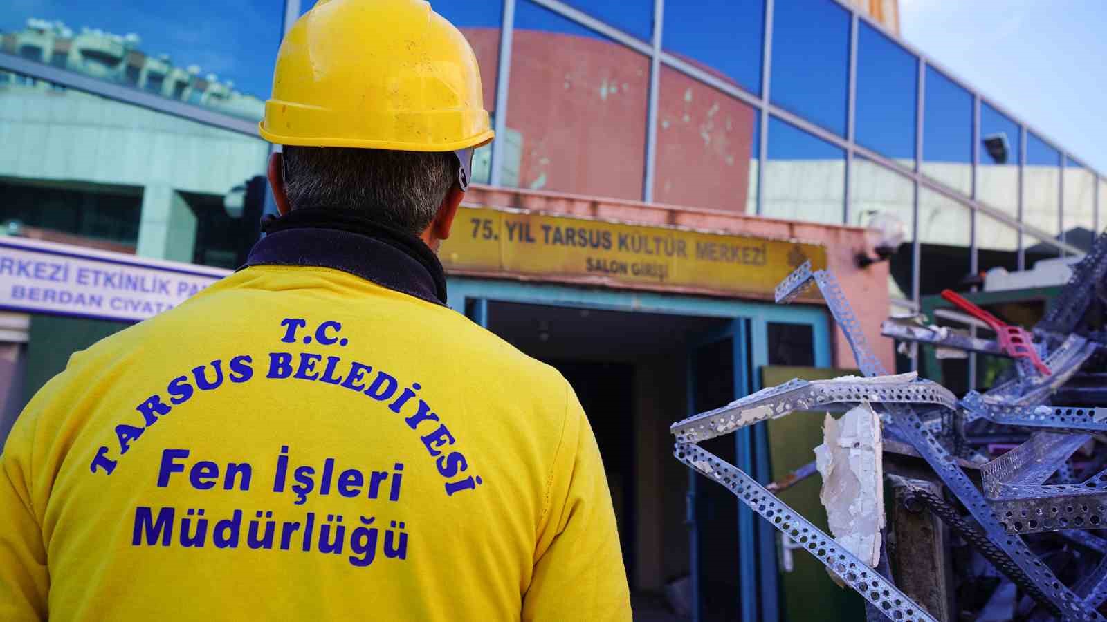 Tarsus’ta 75. Yıl Kültür Merkezi yenileniyor