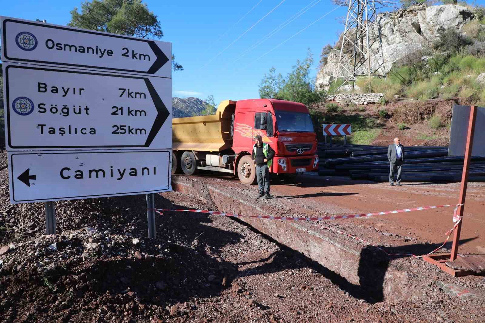 Marmaris’te İçmeler-Turunç yolu bir ay trafiğe kapalı