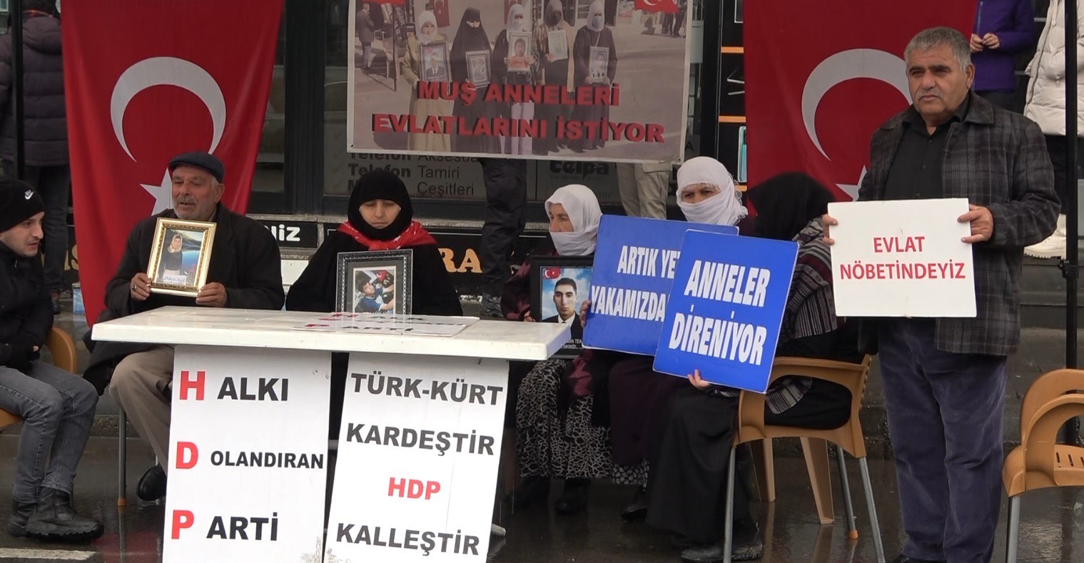 Muş’ta evlat nöbetine katılan aile sayısı 46’ya yükseldi
