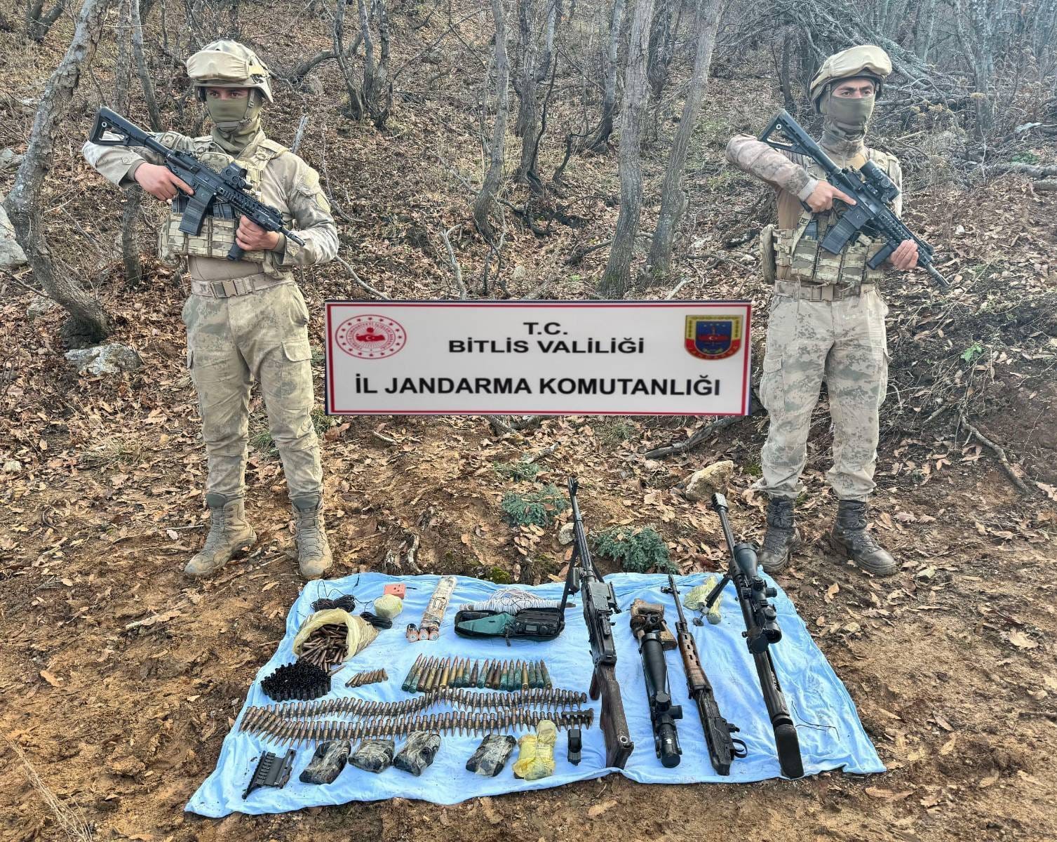 Bitlis&rsquo;te silah ve m&uuml;himmat ele ge&ccedil;irildi
