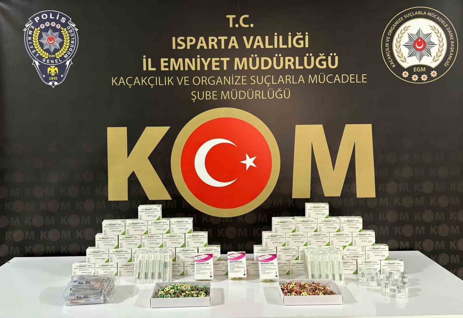 Isparta’da kaçakçılık operasyonu: Çok sayıda malzeme ele geçirildi