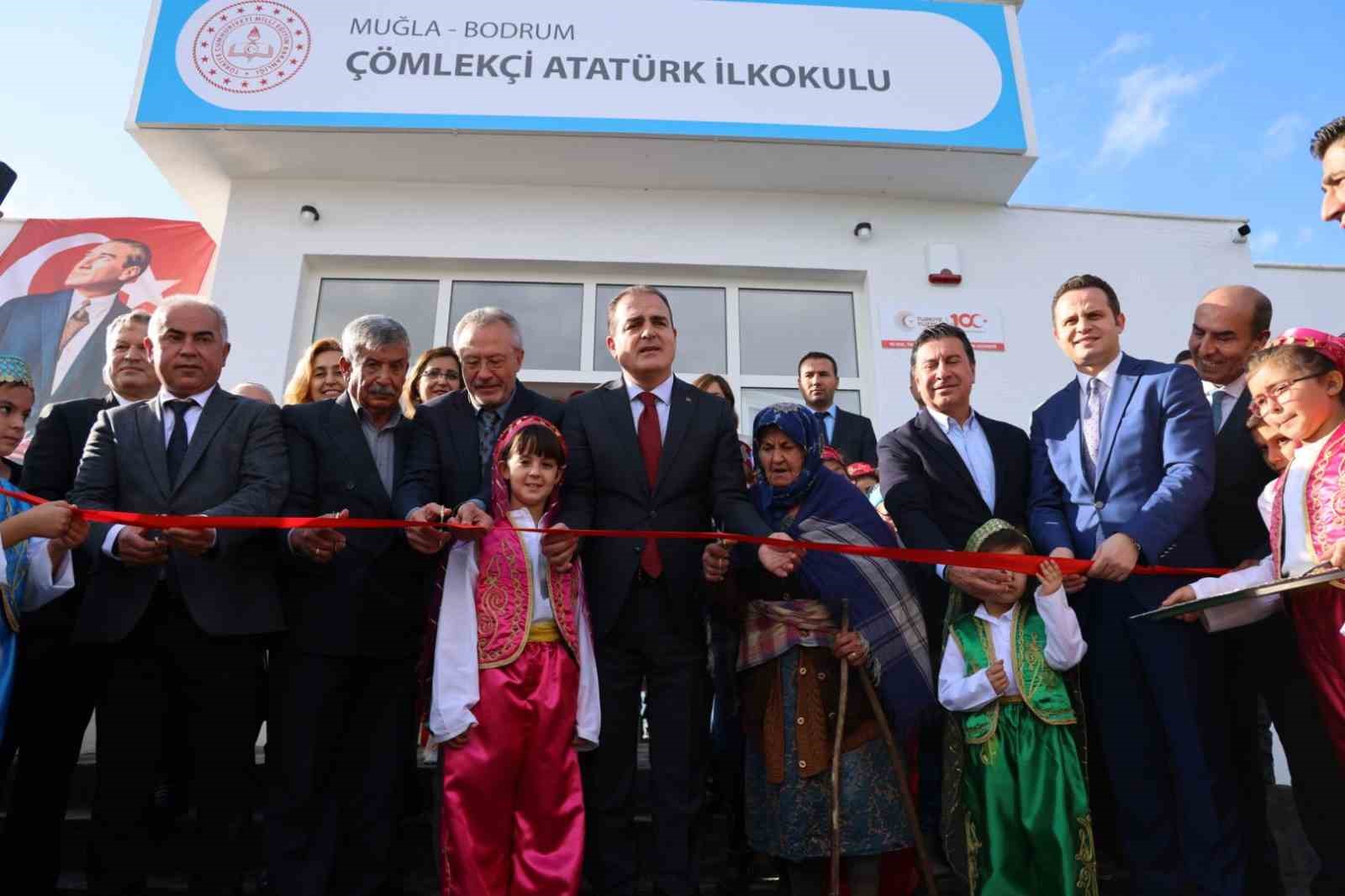 Bodrum’da Çömlekçi Atatürk İlkokulu açıldı