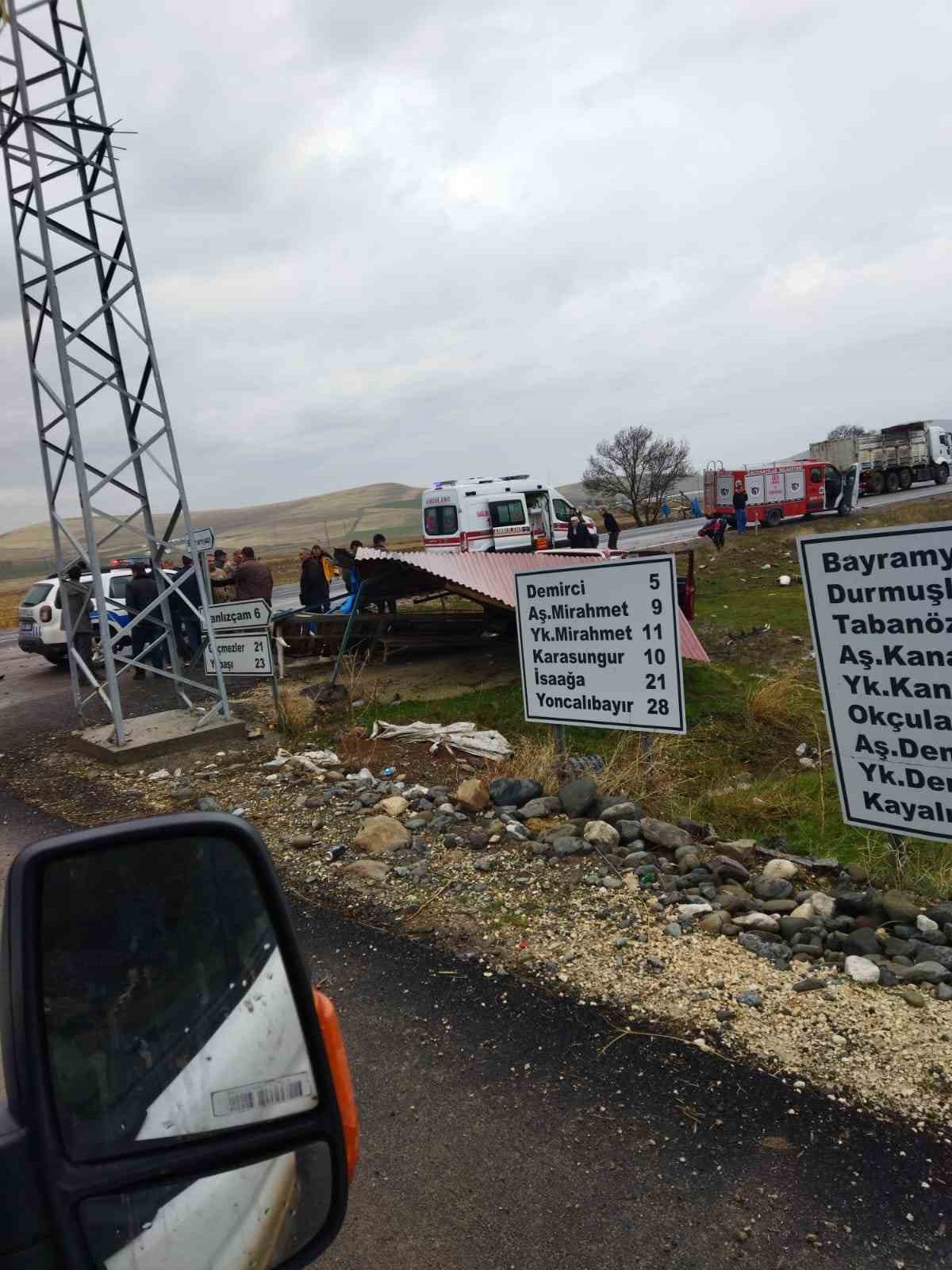 Elazığ’da trafik kazası:2 yaralı