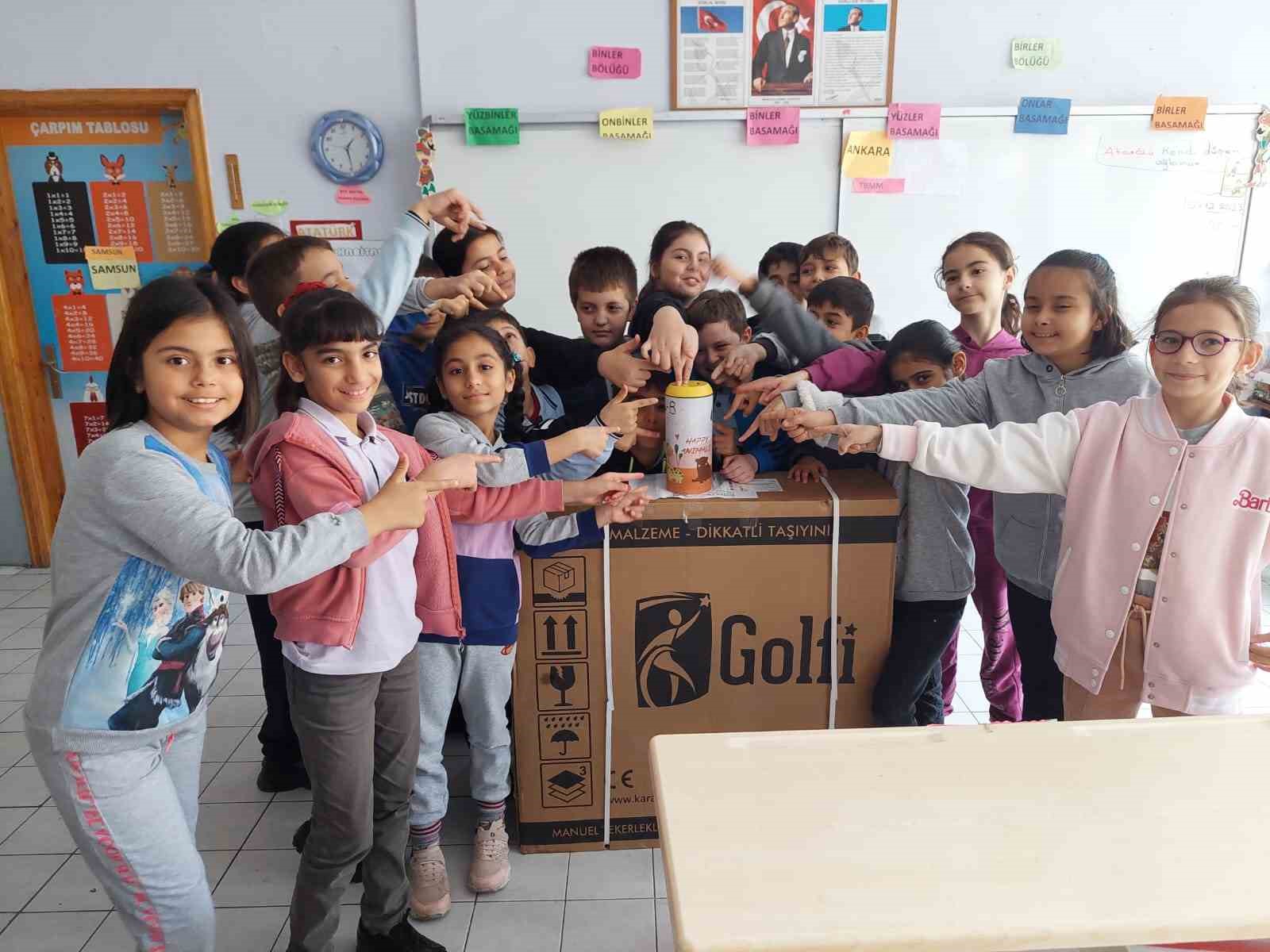 &Ouml;ğrencilerden anlamlı destek
