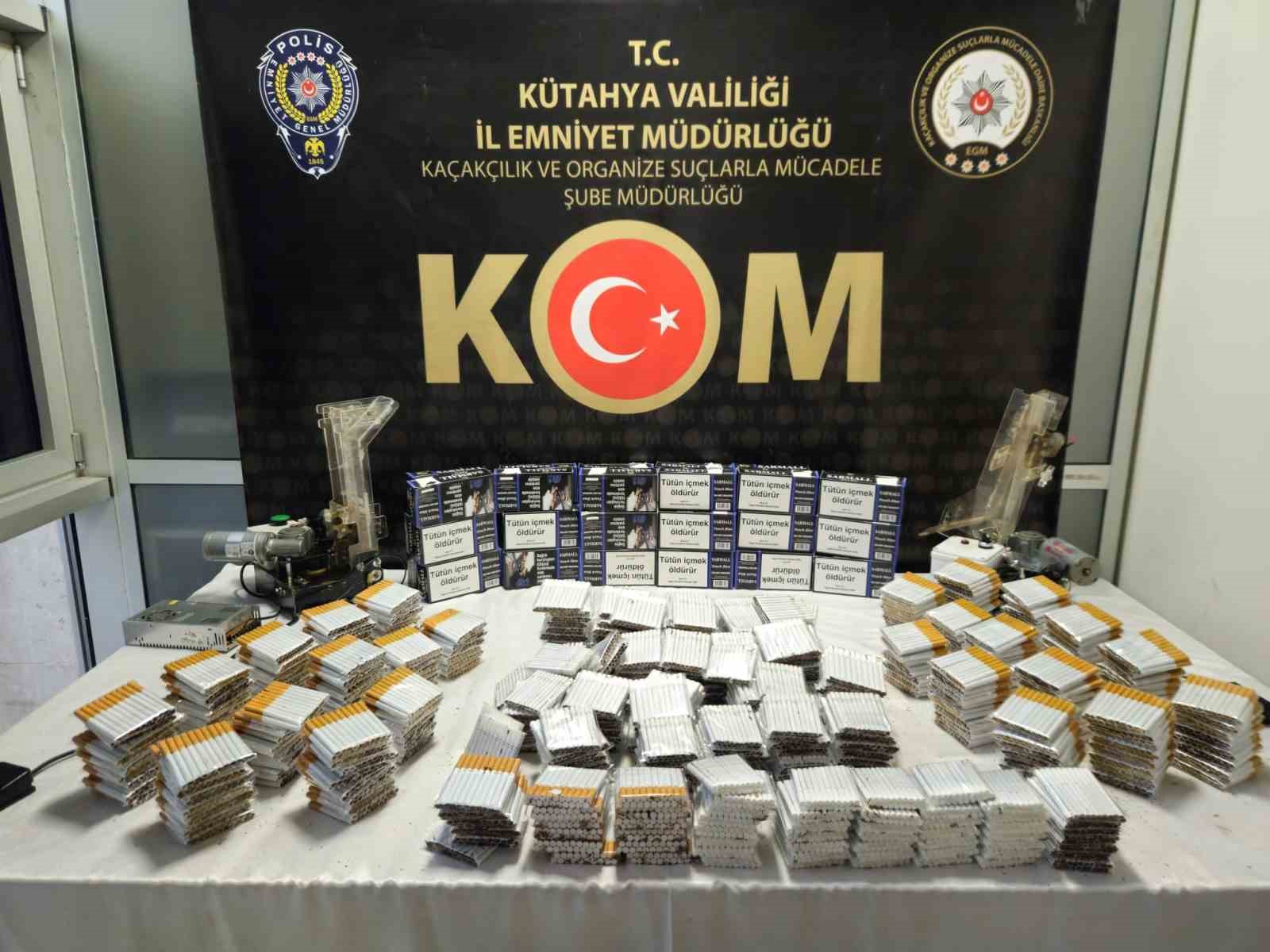 Kütahya’da kaçak tütün operasyonu