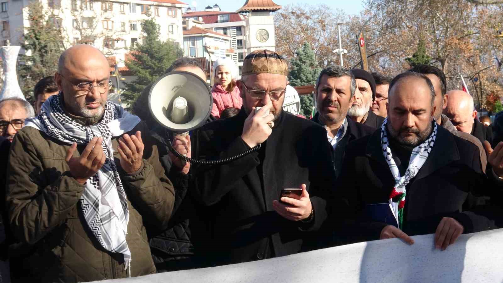 Kütahya’da Filistin’e destek yürüyüşü