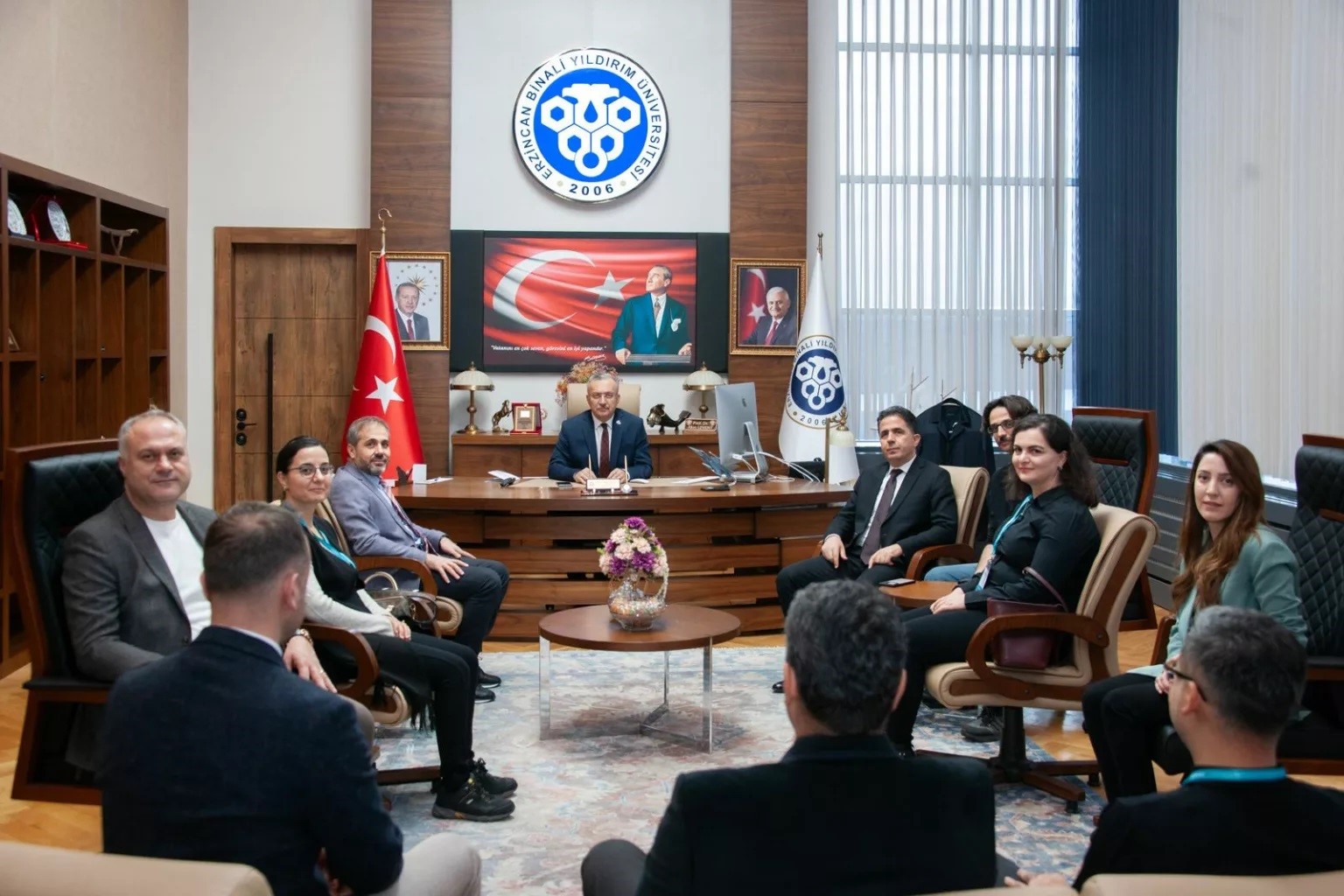 EPDAD ekibi Rektör Levent’i ziyaret etti