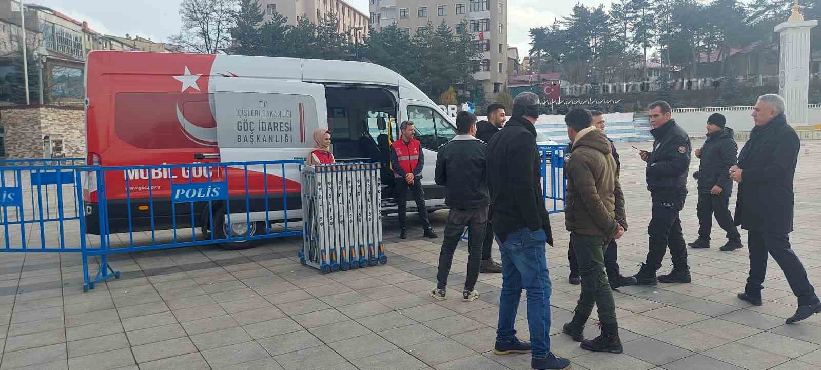 Mobil Göç Noktası Erzurum’da hizmette
