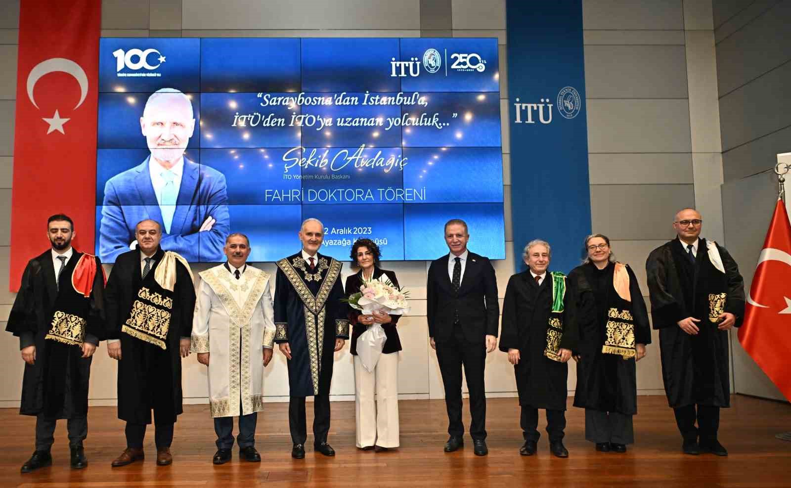 İTO Başkanı Avdagiç’e İstanbul Teknik Üniversitesi’nden “fahri doktora” unvanı
