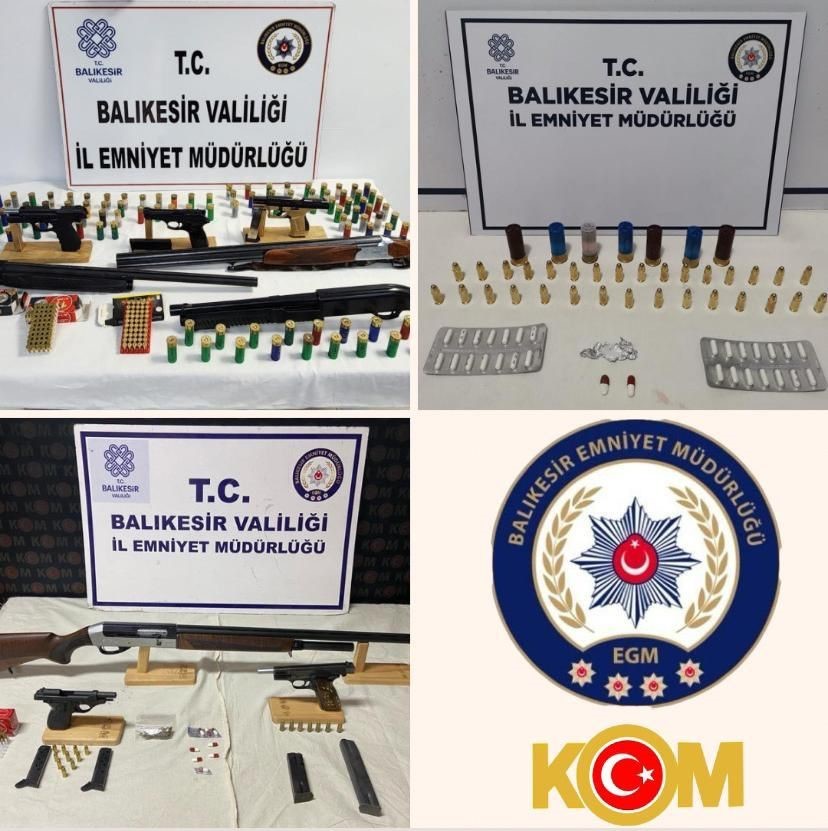 Balıkesir’de ’Kafes’ operasyonlarında 8 şahıs yakalandı