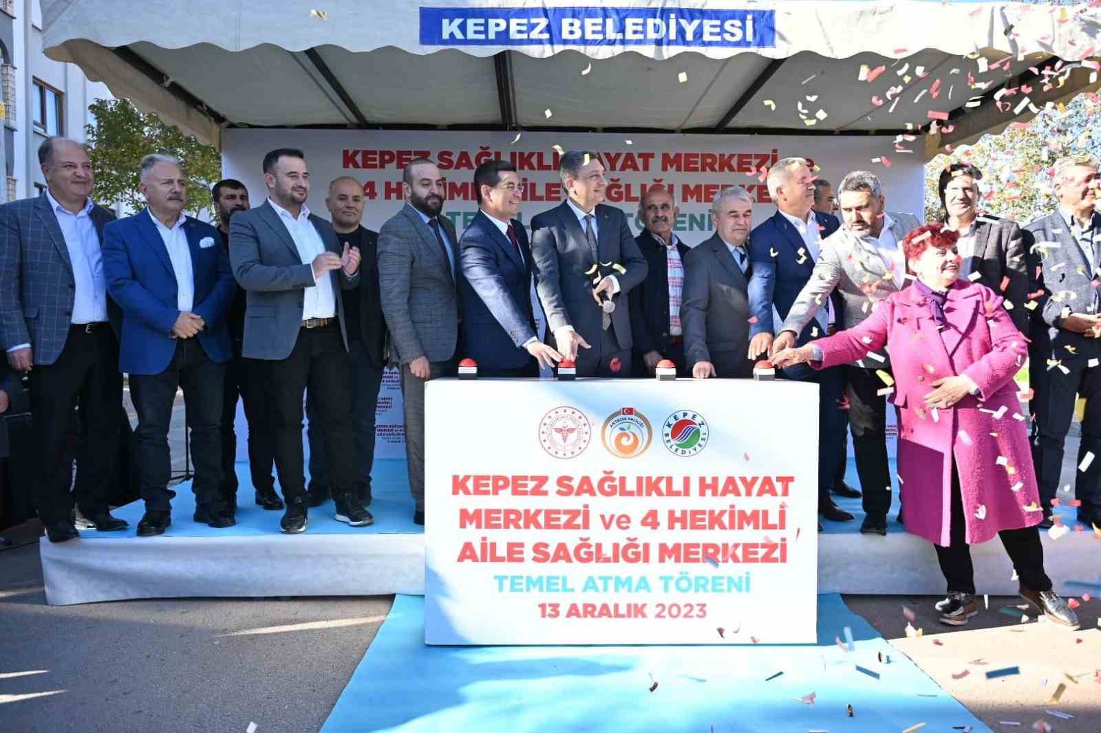 KETEM&rsquo;in de hizmet vereceği Sağlıklı Hayat Merkezi ve 4 hekimli Aile Sağlığı Merkezi temeli t&ouml;renle atıldı
