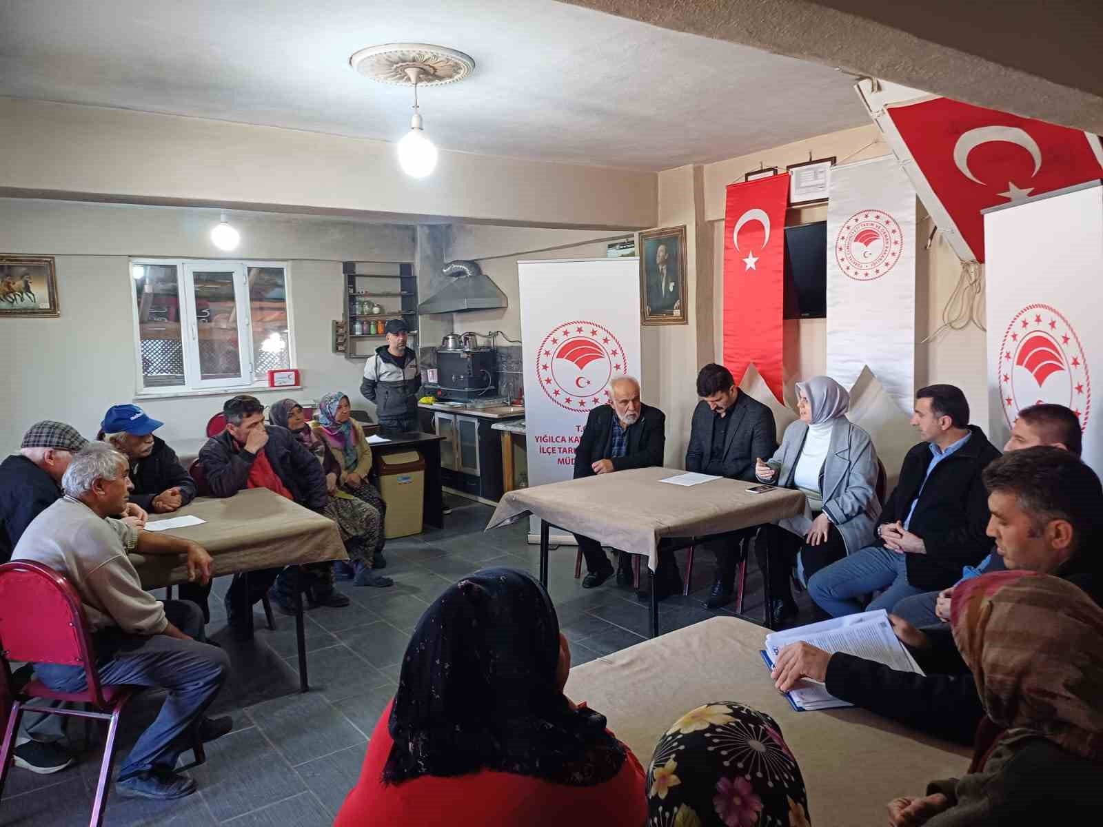 Çiftçilere, ÇKS’deki yenilikler anlatıldı
