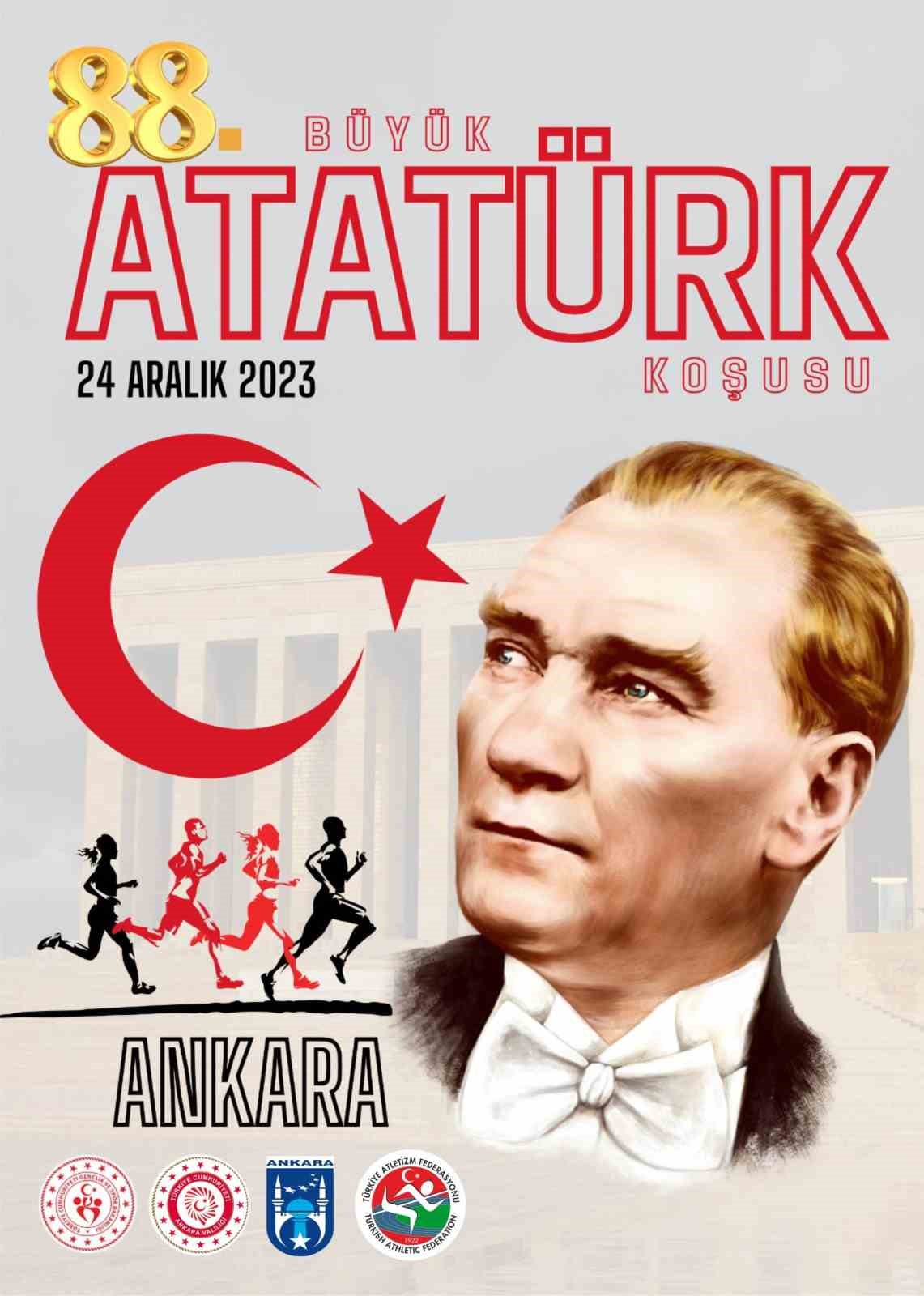 88. B&uuml;y&uuml;k Atat&uuml;rk Koşusu 24 Aralık&rsquo;ta Ankara&rsquo;da d&uuml;zenlenecek

