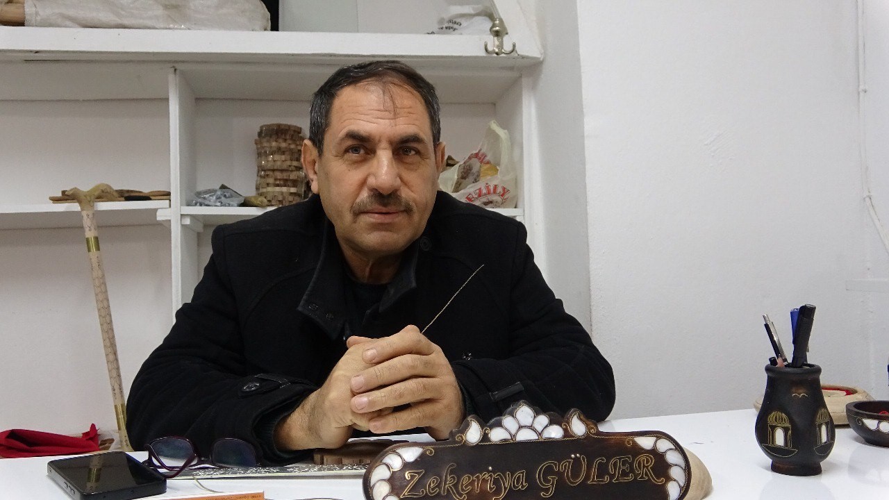 Mardin’de sedefçiliği tek başına ayakta tutan usta