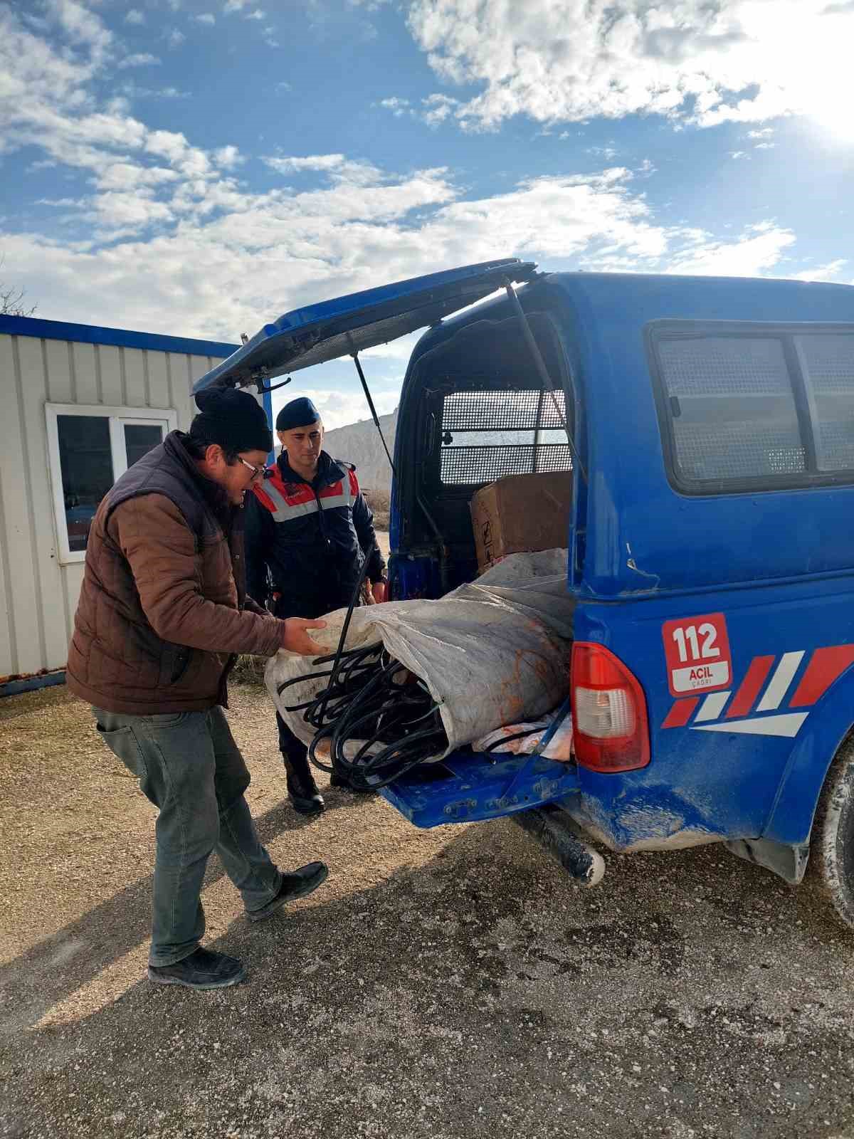 Kablo hırsızı şahıs tutuklandı