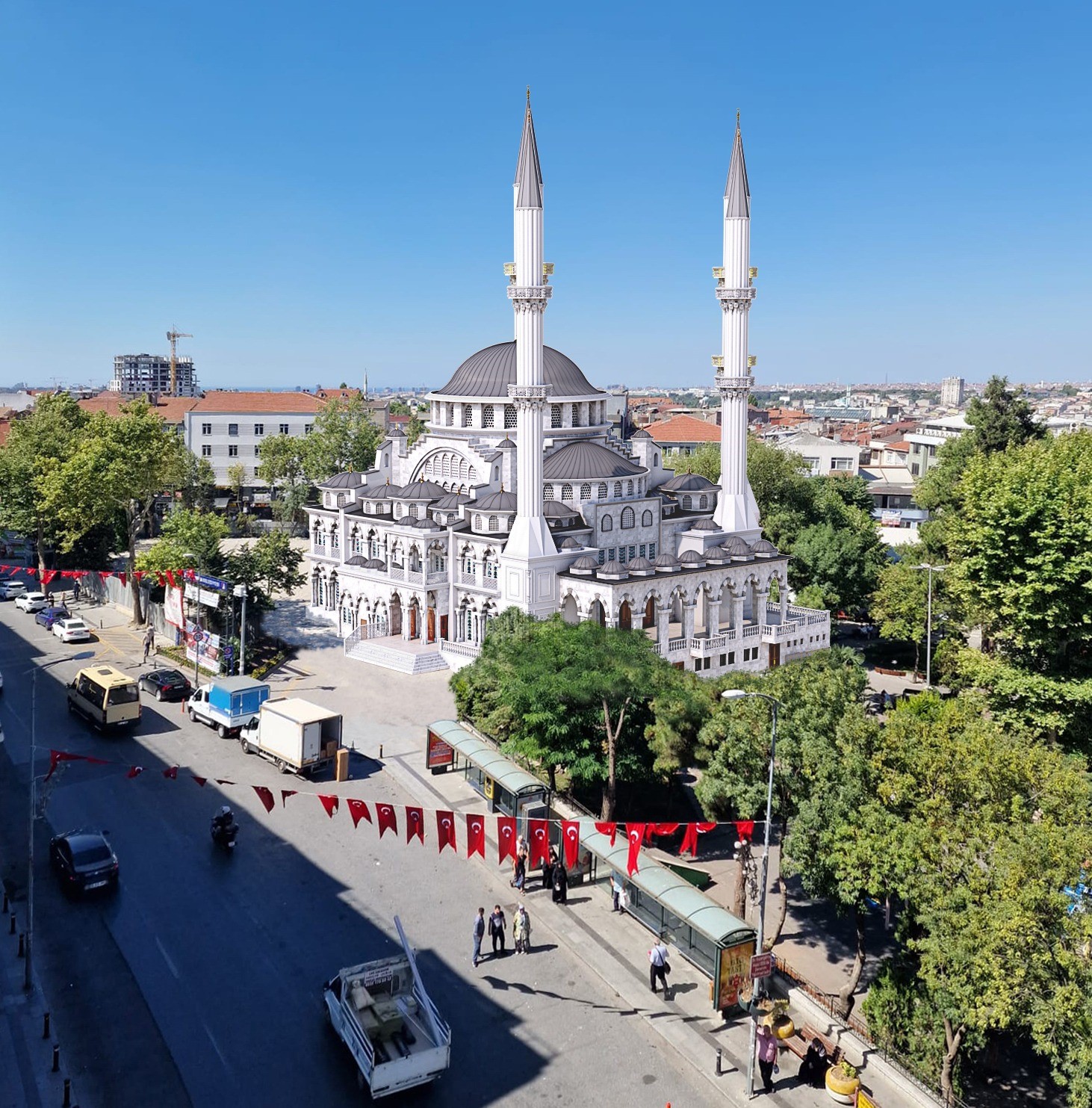 Bayrampaşa&rsquo;nın simge yapısı Hoca Hayri Efendi Merkez Camii yenileniyor
