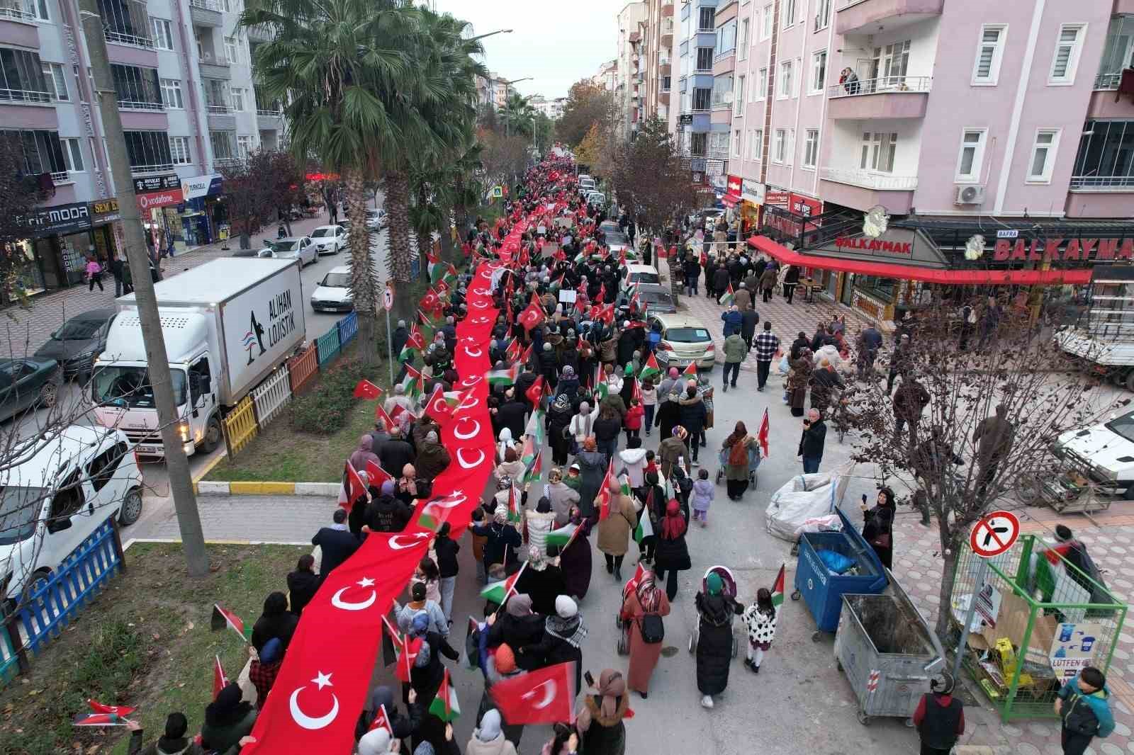 Bafralılar Filistin için yürüdü