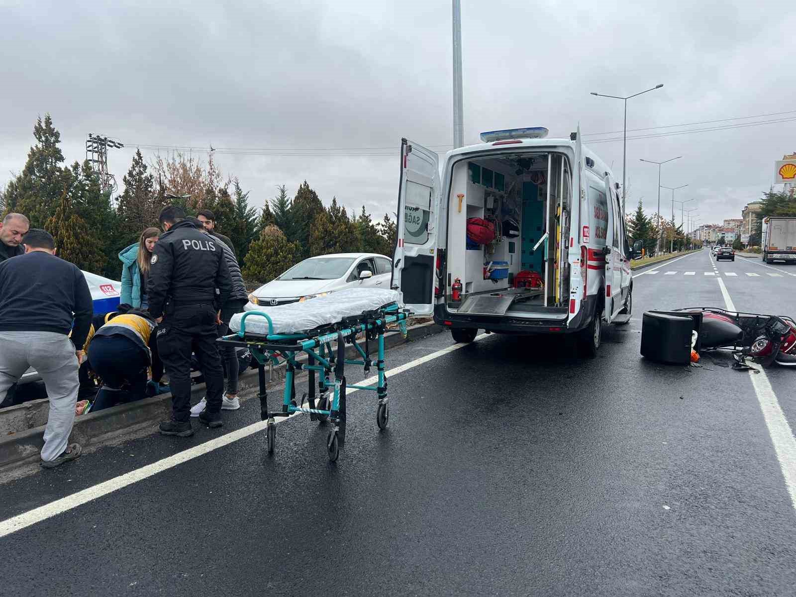 Yağış kazaya neden oldu: 1 yaralı